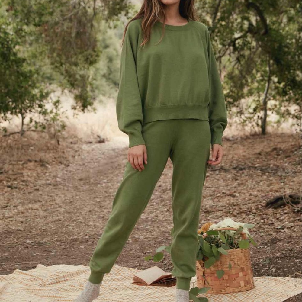Christy Dawn Sonny Sweater(size S) & Pant (sizeXS) in Olive color (set)